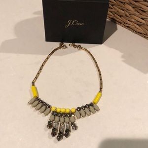 J.Crew Yellow Jewel Necklace with box